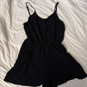 Flowy Black Romper